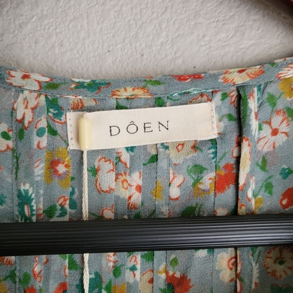 Doen Selma Top in Sarcelle Tasha Garden size XL NWT - Picture 6 of 11